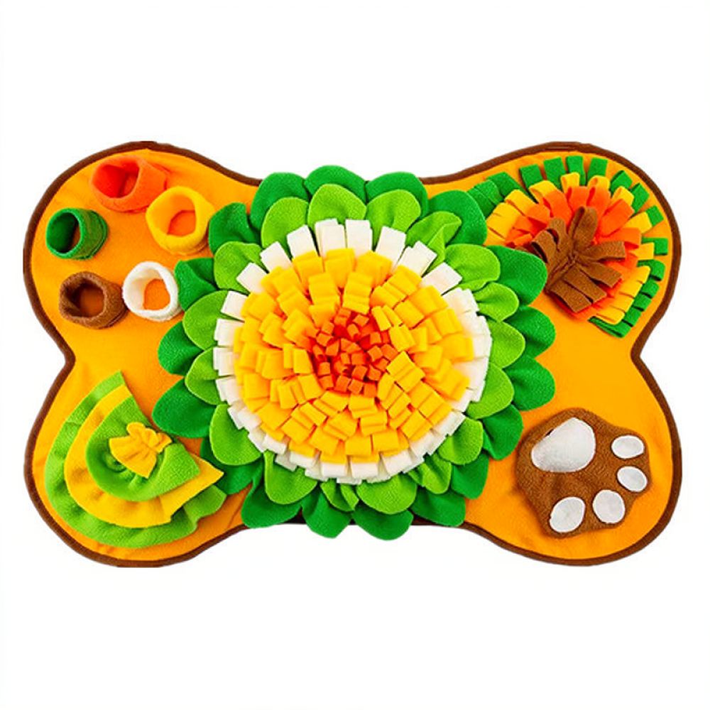 Dog Puzzle Feeder Toy - Dog Snuffle Mat Bone Design Pet