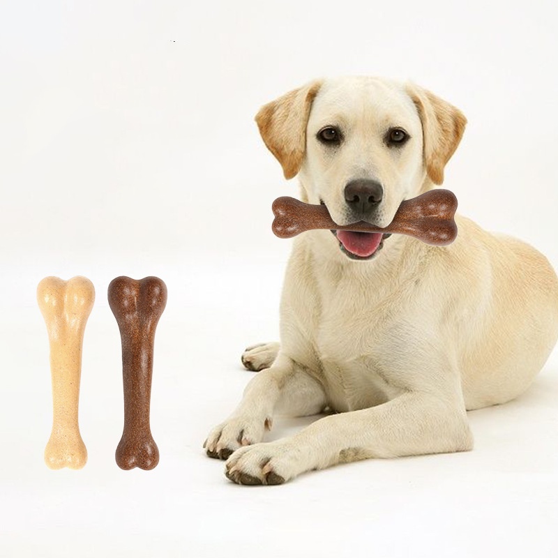 Teeth Cleaning Dog Chew Bone - Dog Durable Beef Flavored Chew Toy,