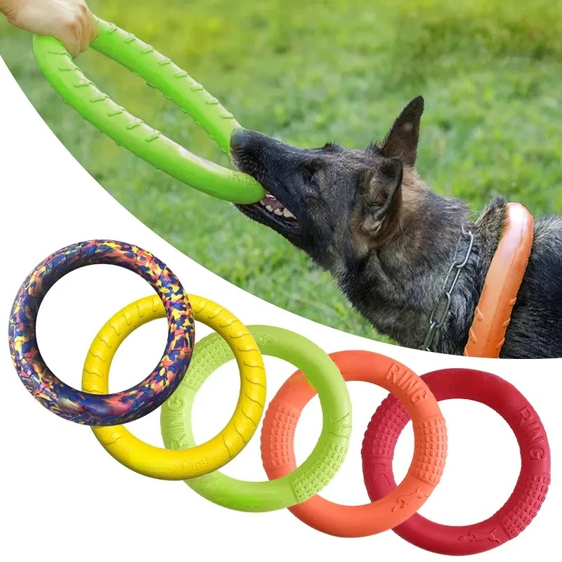 Interactive Squeaky Plush Dog Toy - Dog Toys Pet Flying Discs EVA