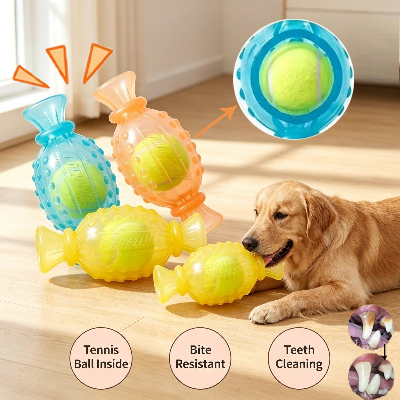Pet Dog Chew Toy Squeaky Bite- - Interactive Squeaky Plush Dog Toy recension och pris