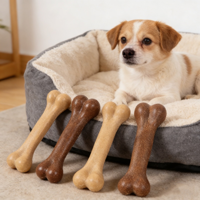 Dog Durable Beef Flavored Chew - Teeth Cleaning Dog Chew Bone recension och pris