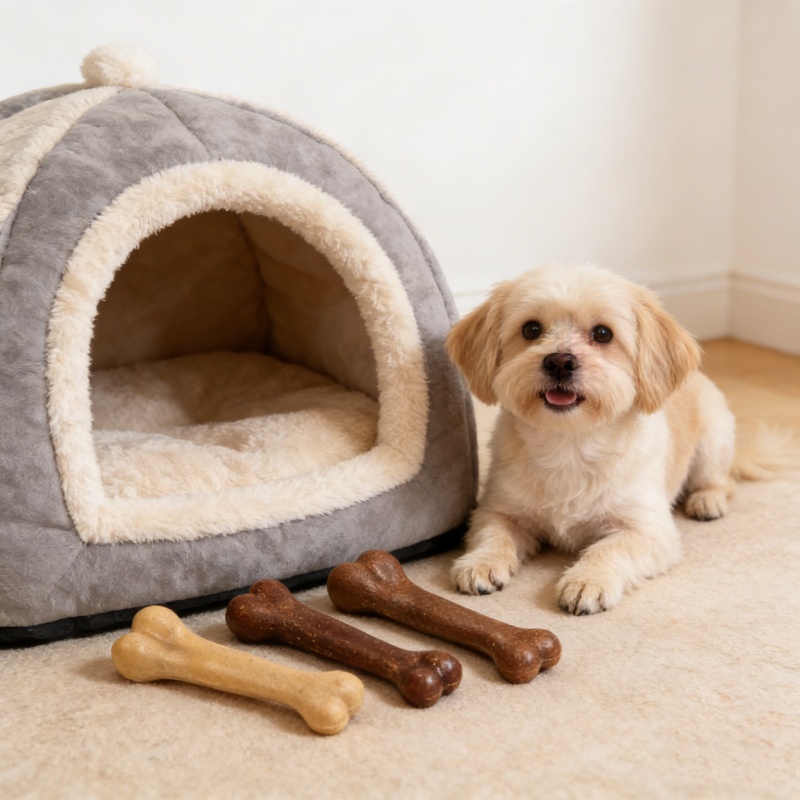 Dog Durable Beef Flavored Chew - Teeth Cleaning Dog Chew Bone recension och pris