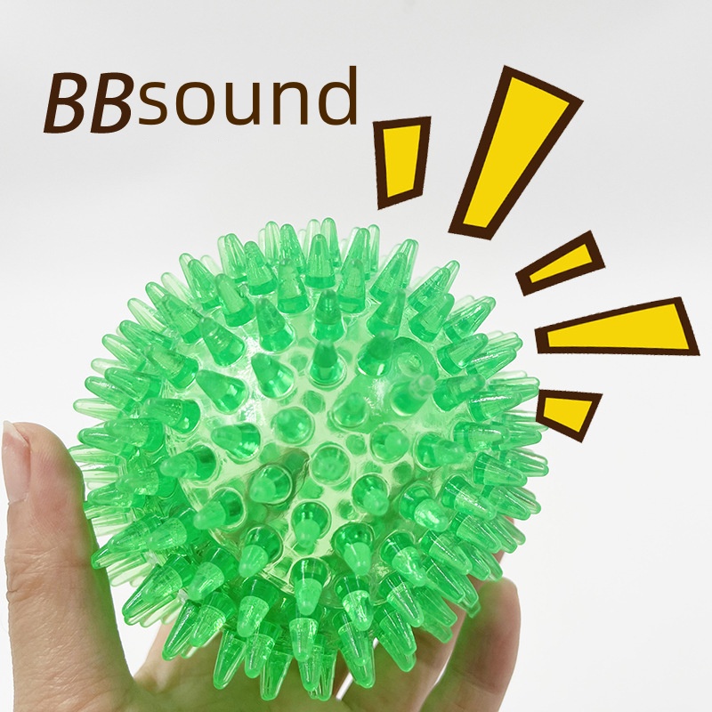 Dog Toy TPR Squeaky Thorn Ball - Interactive Squeaky Plush Dog Toy recension och pris