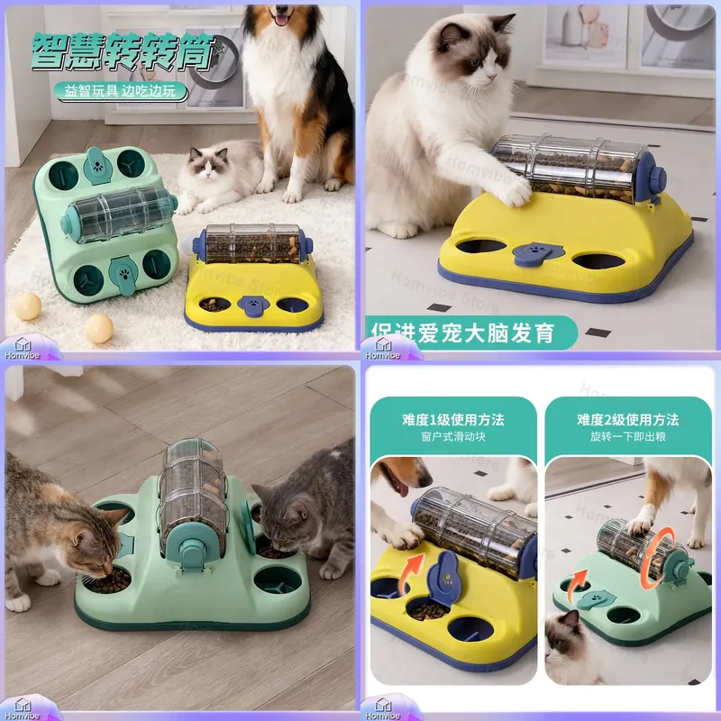 Pet Puzzle Feeder for Cats and - Dog Puzzle Feeder Toy recension och pris