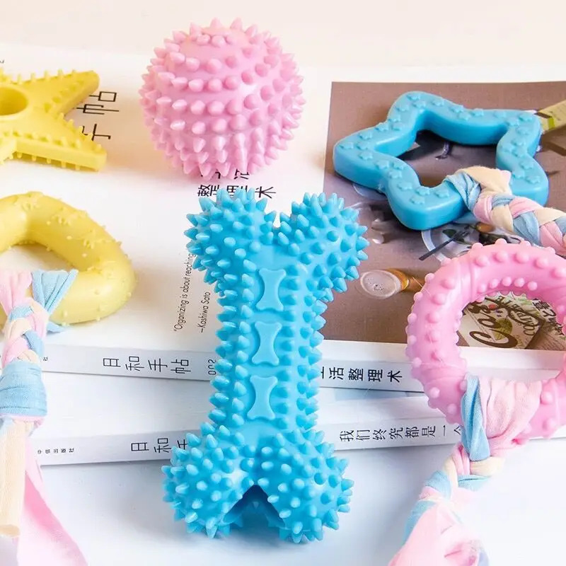Durable Rubber Dog Chew Toy fo - Teeth Cleaning Dog Chew Bone recension och pris