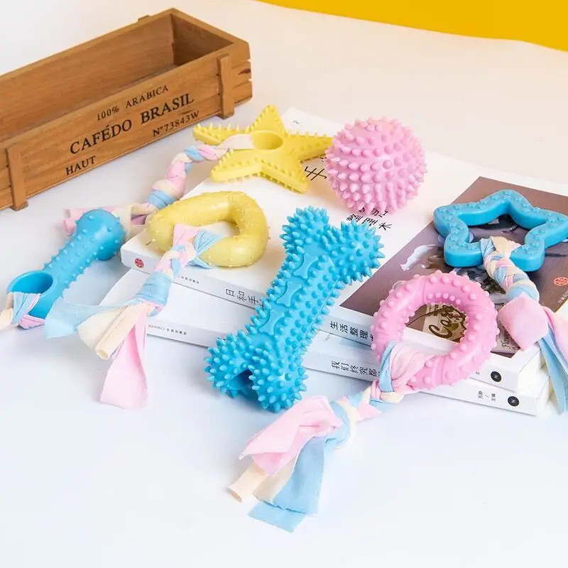 Durable Rubber Dog Chew Toy fo - Teeth Cleaning Dog Chew Bone recension och pris