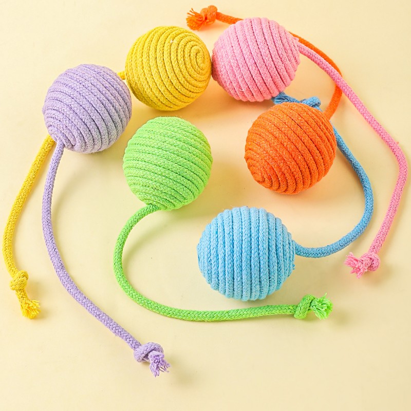 Cat Toy Cotton Ball Cat Toys I - Interactive Squeaky Plush Dog Toy recension och pris