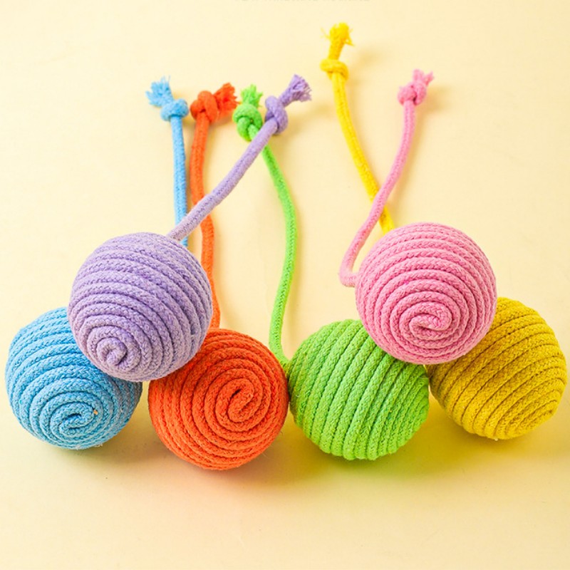 Cat Toy Cotton Ball Cat Toys I - Interactive Squeaky Plush Dog Toy recension och pris