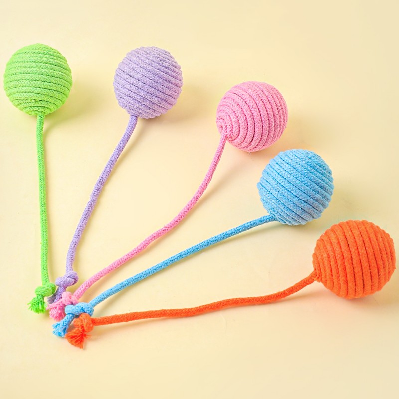 Cat Toy Cotton Ball Cat Toys I - Interactive Squeaky Plush Dog Toy recension och pris
