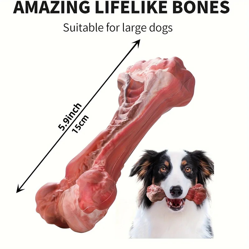 Super Tough Indestructible Dog - Teeth Cleaning Dog Chew Bone recension och pris