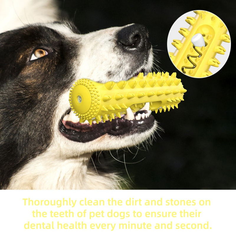 Dental Chew Stick 3 In 1 Cooli - Interactive Squeaky Plush Dog Toy recension och pris